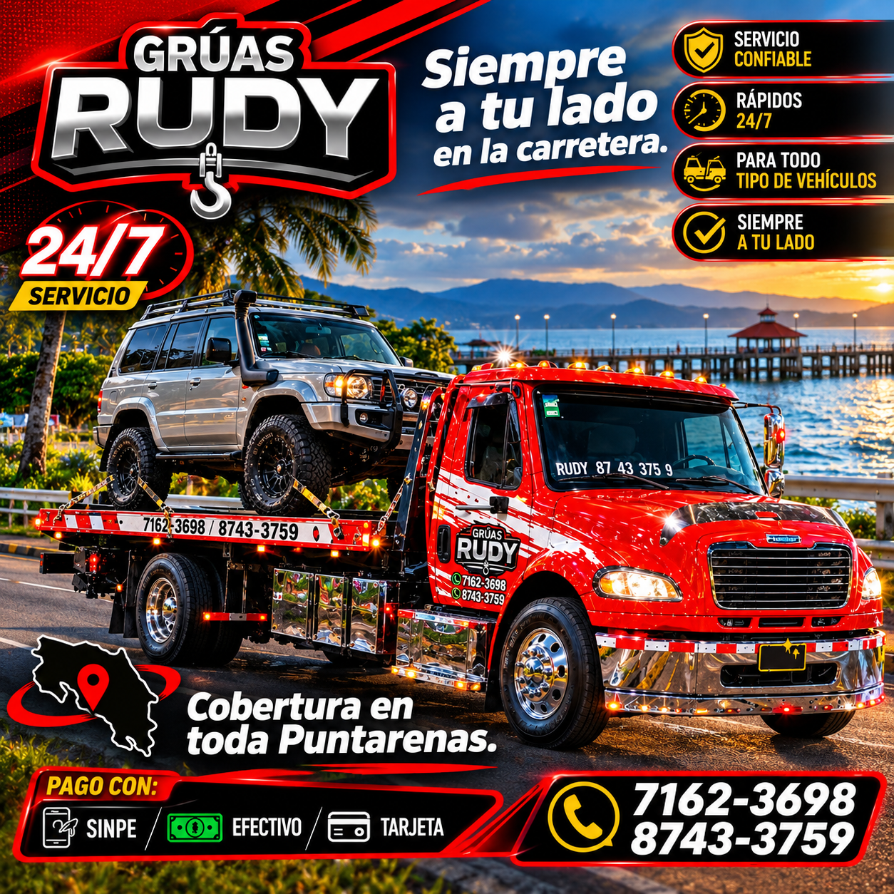 Publicidad de Grúas Rudy
