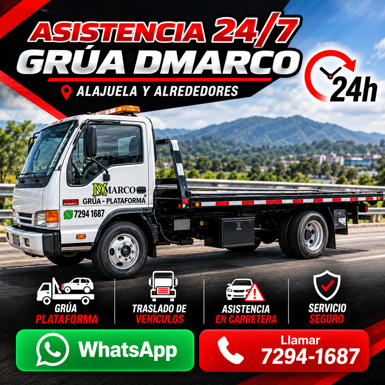 Grúa DMarco Alajuela